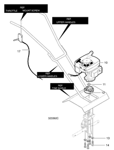 Part Location Diagram of 339297 Murray Cable, Throttle